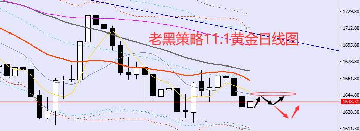 老黑策略：​11.1外汇、黄金、原油分析策略