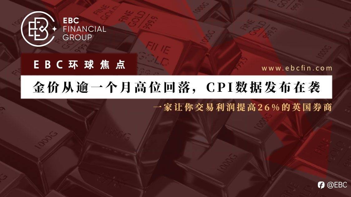 EBC环球焦点 | 金价从逾一个月高位回落,CPI数据发布在袭