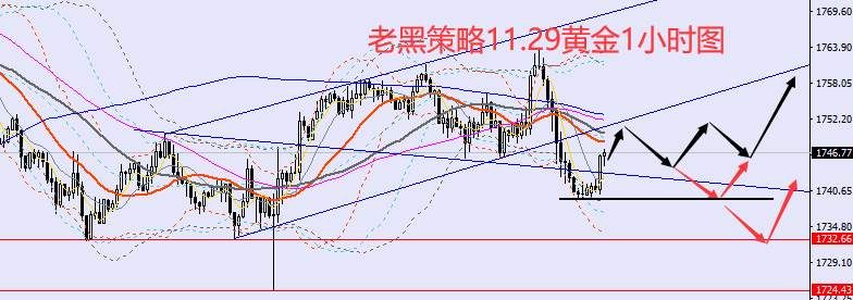 老黑策略：​11.29外汇、黄金、原油分析策略