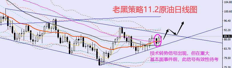老黑策略：11.2外汇、黄金、原油分析策略