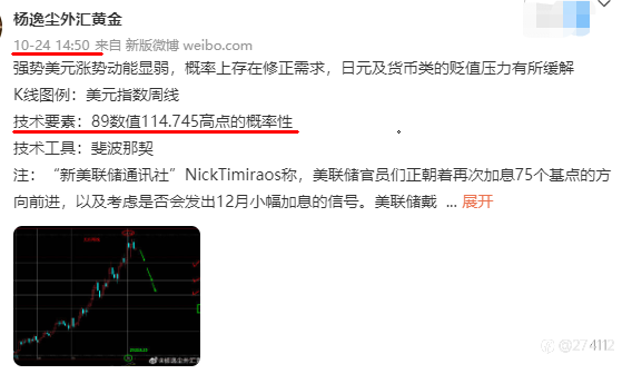 美指修正约8.5%到38.2一线至105位置，关联货币的本轮升值概率上暂缓受阻