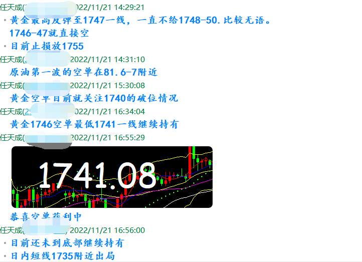 任天成：11.22黄金今日收线成为关键点 原油还有待继续冲高