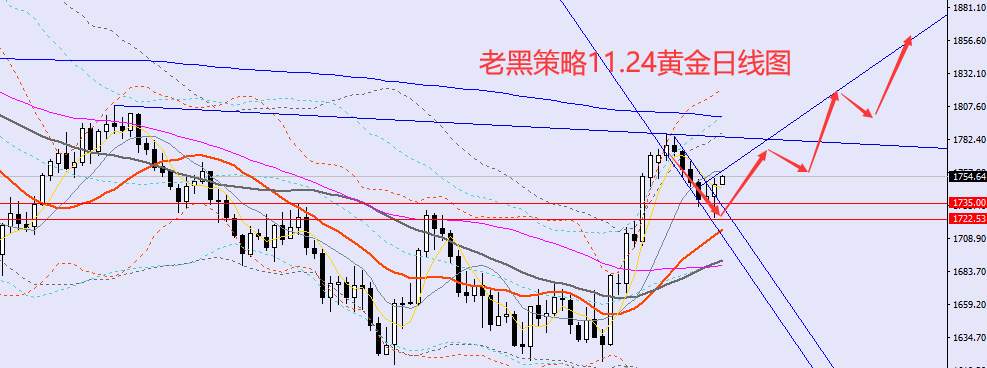 老黑策略：11.24外汇、黄金、原油分析策略