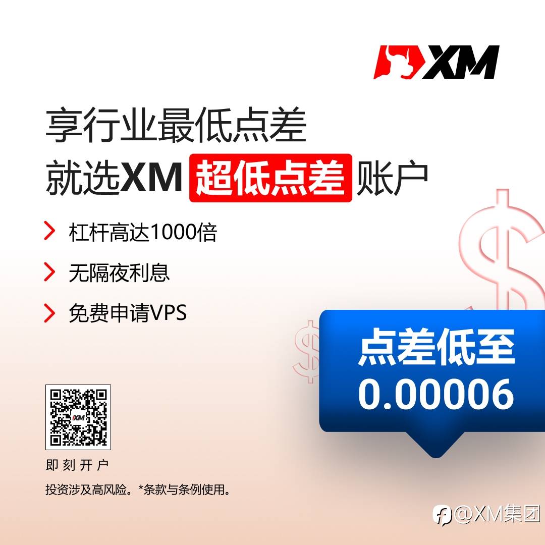 XM超低点差账户,福利升级!