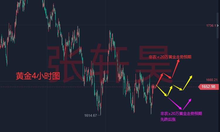 张轩昊：市场唱衰非农 现货黄金反弹超1%！但做多美元交易仍旧拥挤