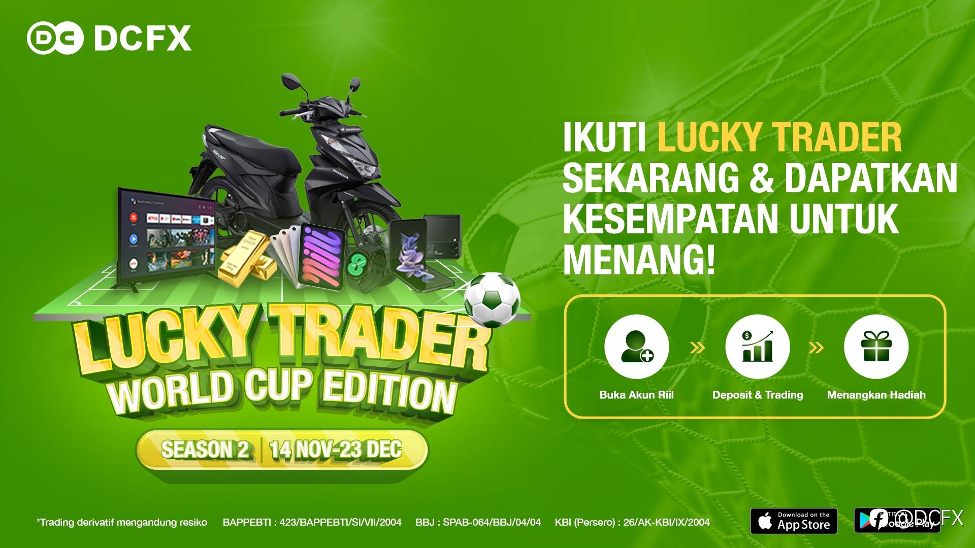 Lucky Trader Season 2 World Cup Edition Dimulai !Hi Traders 👋