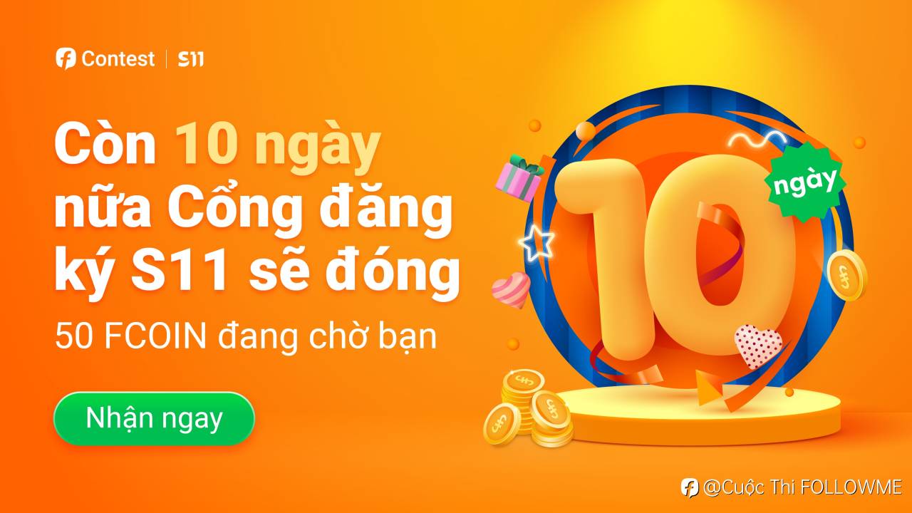 Nhận Ngay 50 FCOIN Trong 10 Ngày