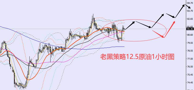 老黑策略：​12.5外汇、黄金、原油分析策略