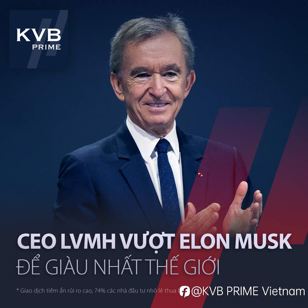 ÔNG CHỦ LVMH VƯỢT ELON MUSK THÀNH NGƯỜI GIÀU NHẤT THẾ GIỚI