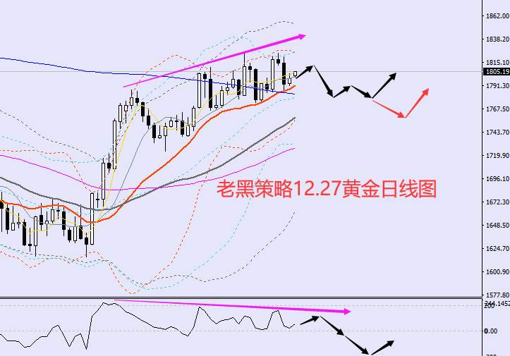 老黑策略：​12.27外汇、黄金、原油分析策略