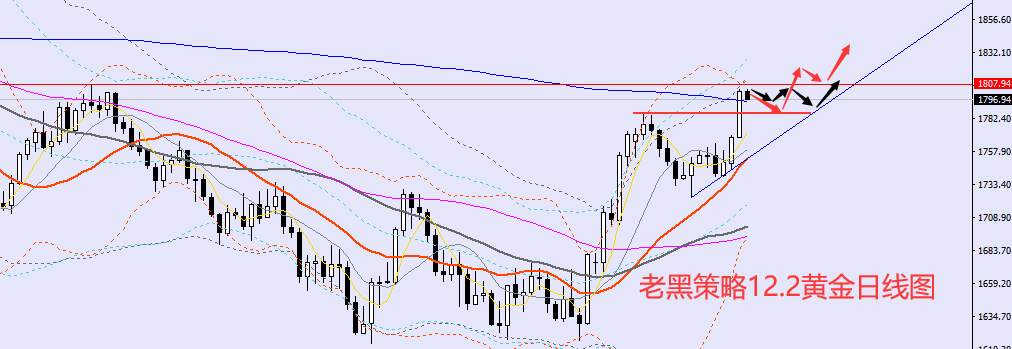 老黑策略：​12.2外汇、黄金、原油分析策略