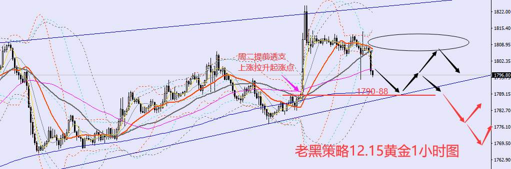 老黑策略：12.15外汇、黄金、原油分析策略