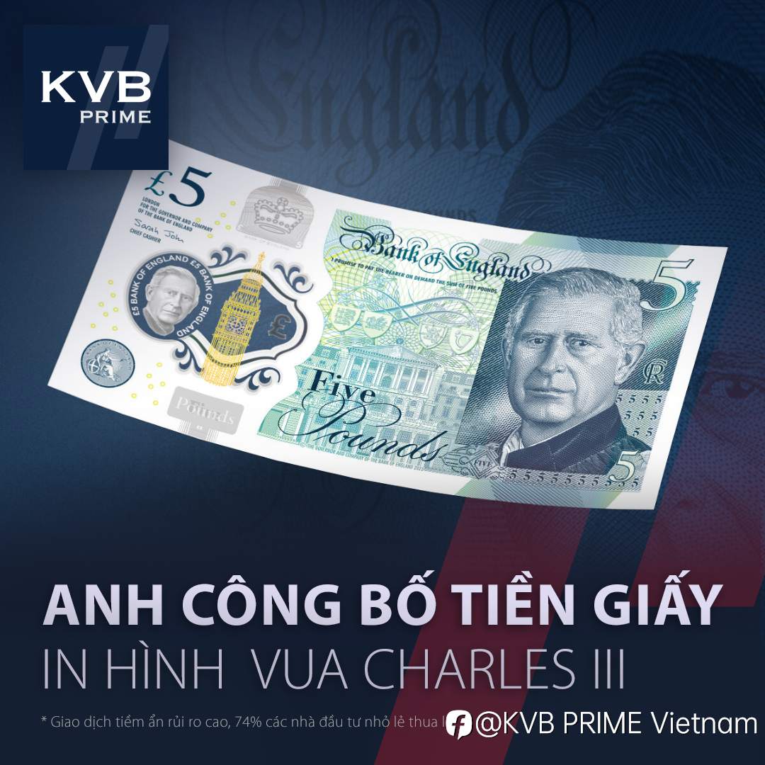 ANH CÔNG BỐ TIỀN GIẤY IN HÌNH VUA CHARLES III