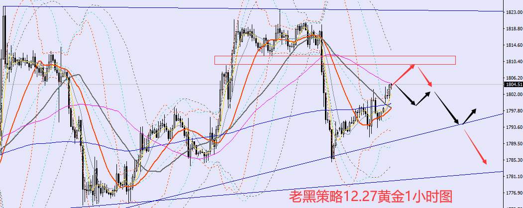 老黑策略：​12.27外汇、黄金、原油分析策略