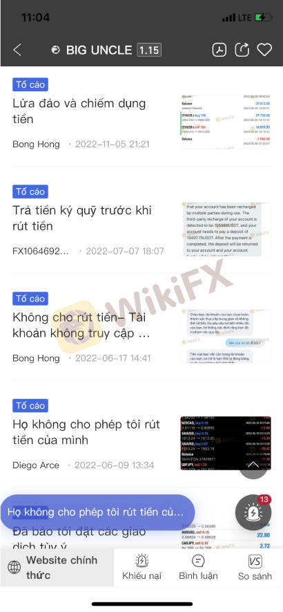 Top sàn Forex nhận được nhiều Tố cáo, đánh giá thấp nhất năm 2022