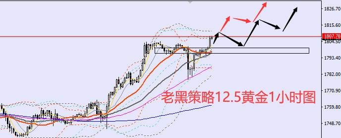 老黑策略：​12.5外汇、黄金、原油分析策略