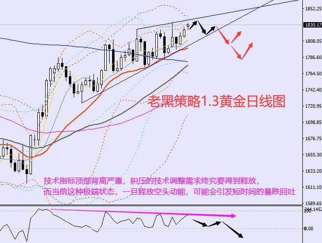 老黑策略：1.3外汇、黄金、原油分析策略