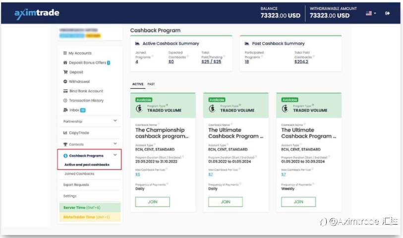 现金返还AximTrade汇胜让您交易加码