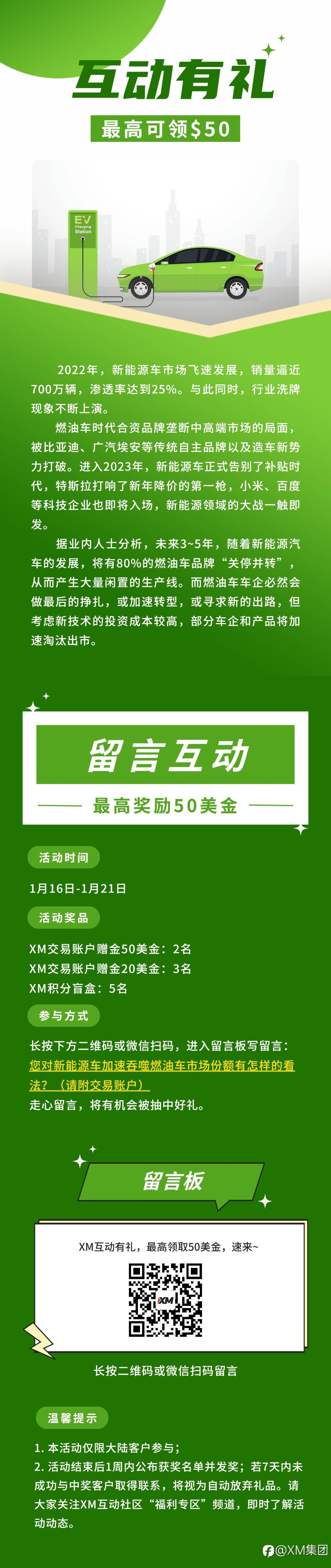 XM互动有礼(第78期)-最高可领取$50赠金(1月16日-1月21日)