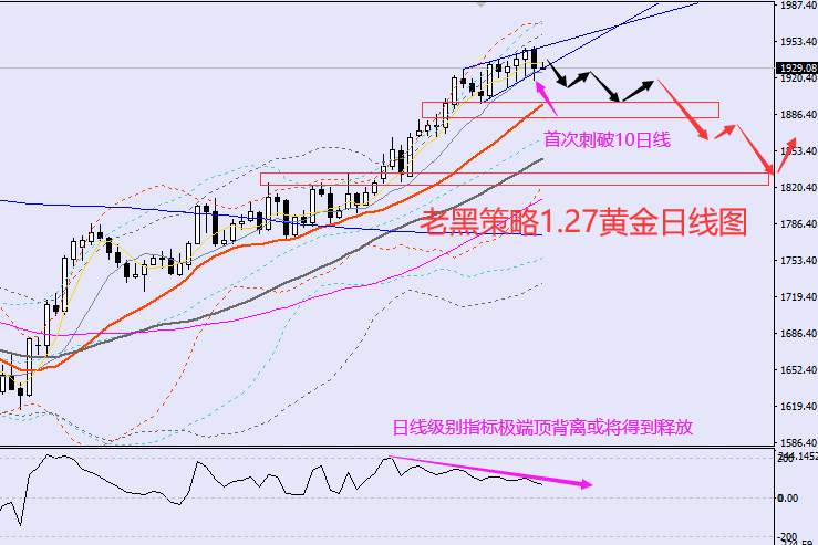 老黑策略：​1.27外汇、黄金、原油分析策略