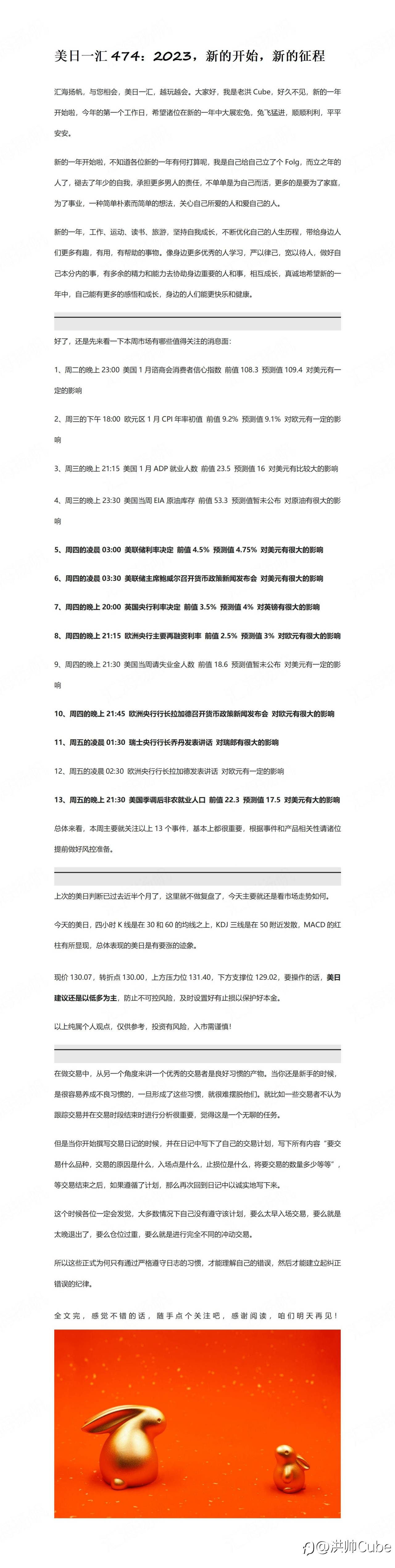 美日一汇474：2023，新的开始，新的征程
