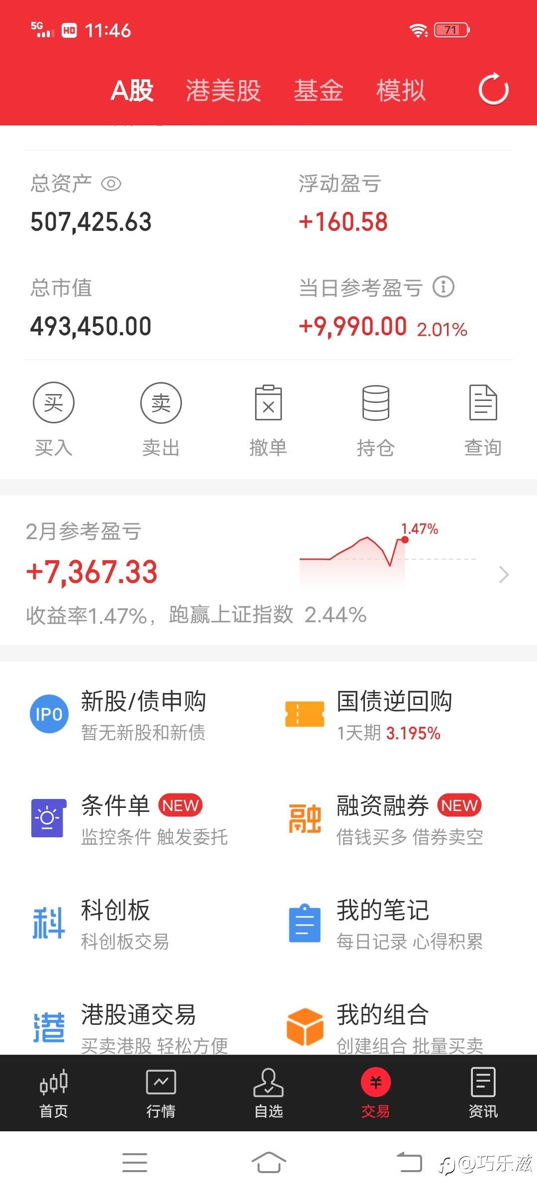 目标不高，跑赢上证就行