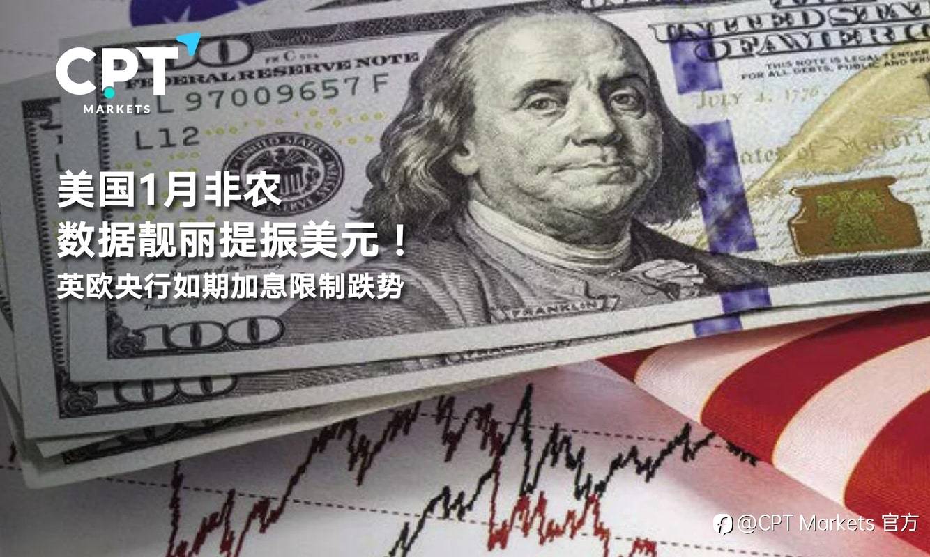 CPT Markets：美国1月非农数据靓丽提振美元！英欧央行如期加息限制跌势