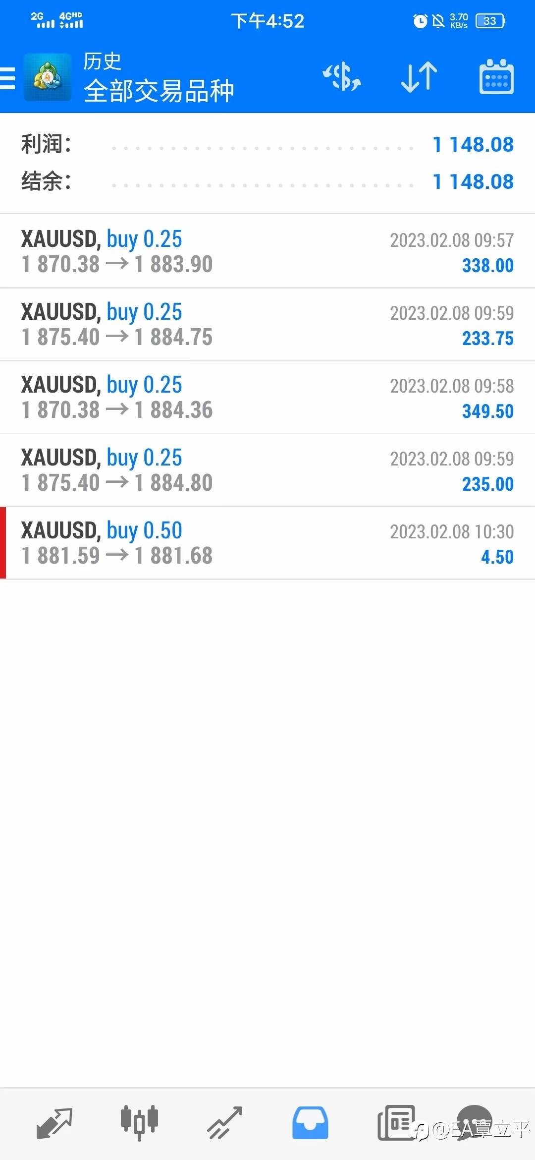 今日手动战绩
