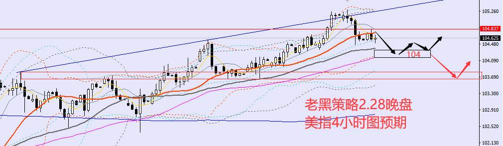 老黑策略：2.28晚盘外汇、黄金、原油分析策略