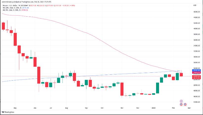 Giá Coin hôm nay 27/02: Bitcoin đóng cửa tuần trên ngưỡng $ 23.500, altcoin hồi phục nhẹ, khi nhà đầu tư tập trung vào dữ liệu kinh tế trong tuần tới