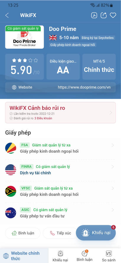 WikiFX Review - Đánh giá sàn Doo Prime uy tín hay lừa đảo mới nhất năm 2023