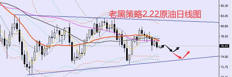 老黑策略：2.22外汇、黄金、原油分析策略