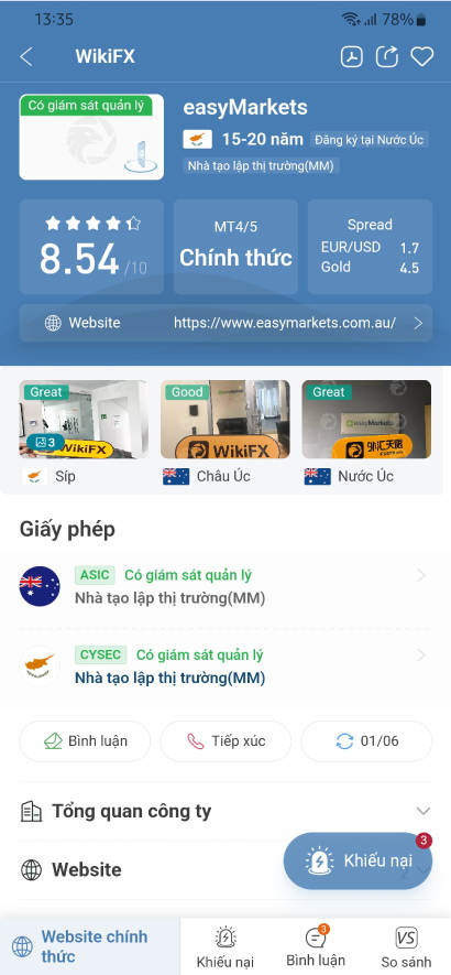 WikiFX Review - Đánh giá sàn easyMarkets uy tín hay lừa đảo mới nhất năm 2023