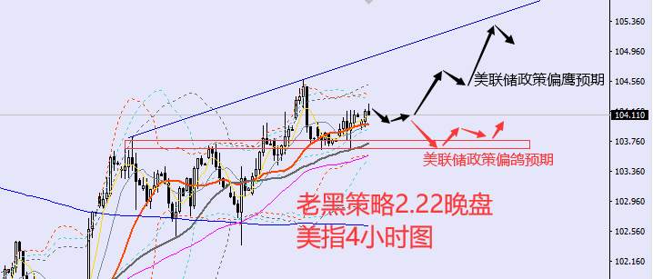 老黑策略：2.22晚盘外汇、黄金、原油分析策略
