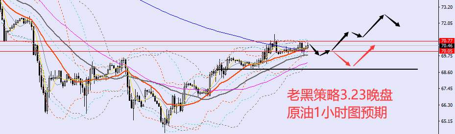 老黑策略：3.23晚盘外汇、黄金、原油分析策略