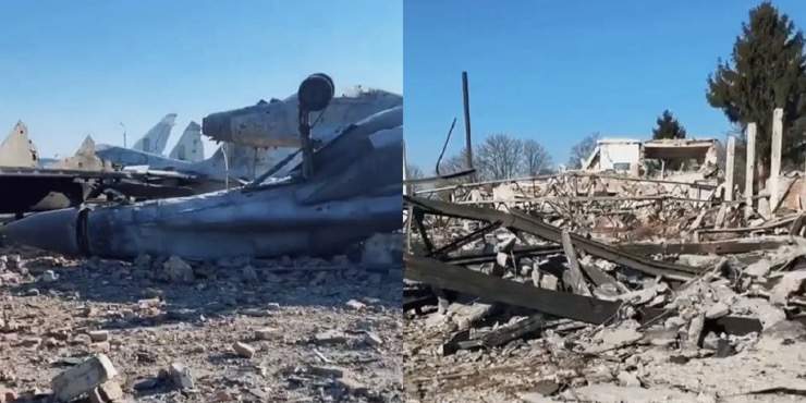 Loạt tiêm kích MiG-29 Ukraine bị hư hại sau đợt tập kích của Nga