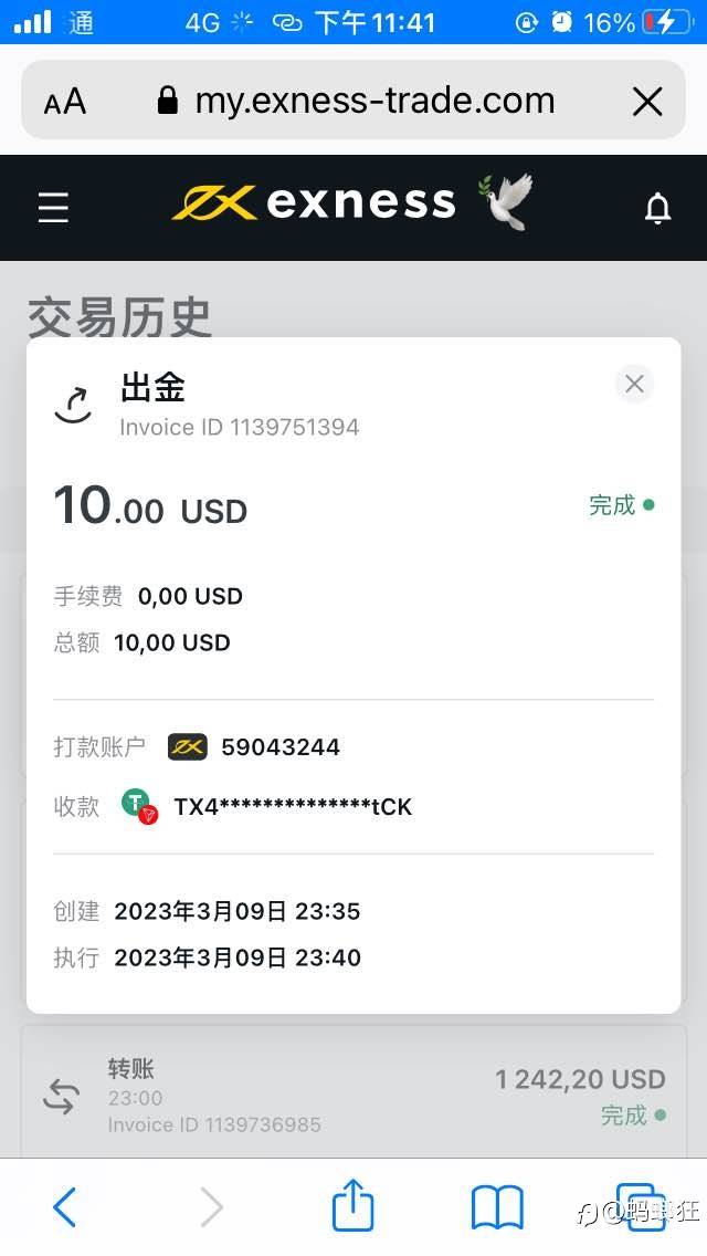 Ex出金起步价10美金 任意时间出挺好
