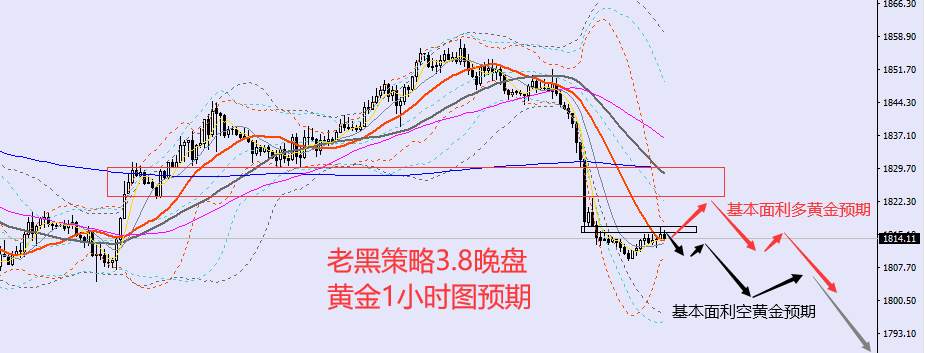 老黑策略：3.8晚盘外汇、黄金、原油分析策略