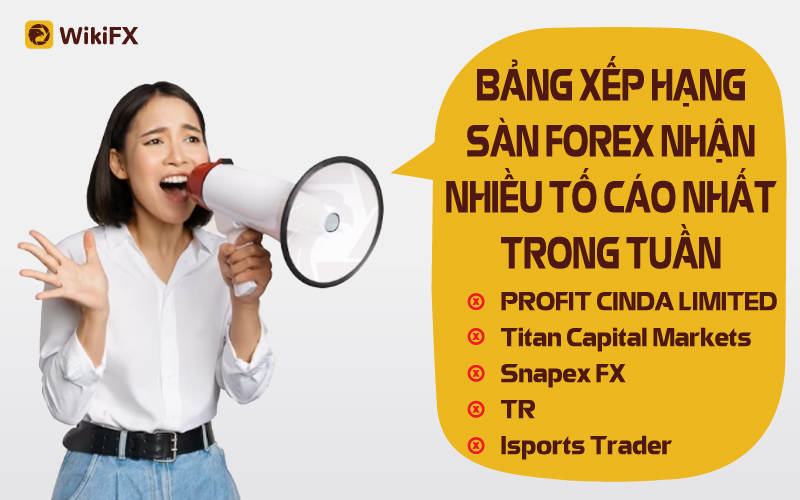 Các sàn Forex nhận nhiều tố cáo nhất trong tuần - WikiFX Cảnh báo lừa đảo
