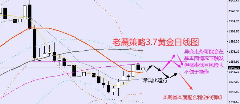 老黑策略：3.7外汇、黄金、原油分析策略