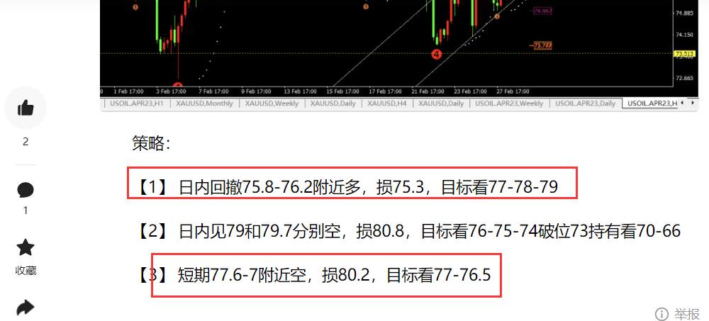 任天成：3.2黄金原油可能是最后的上涨明日或者下周开始布局空