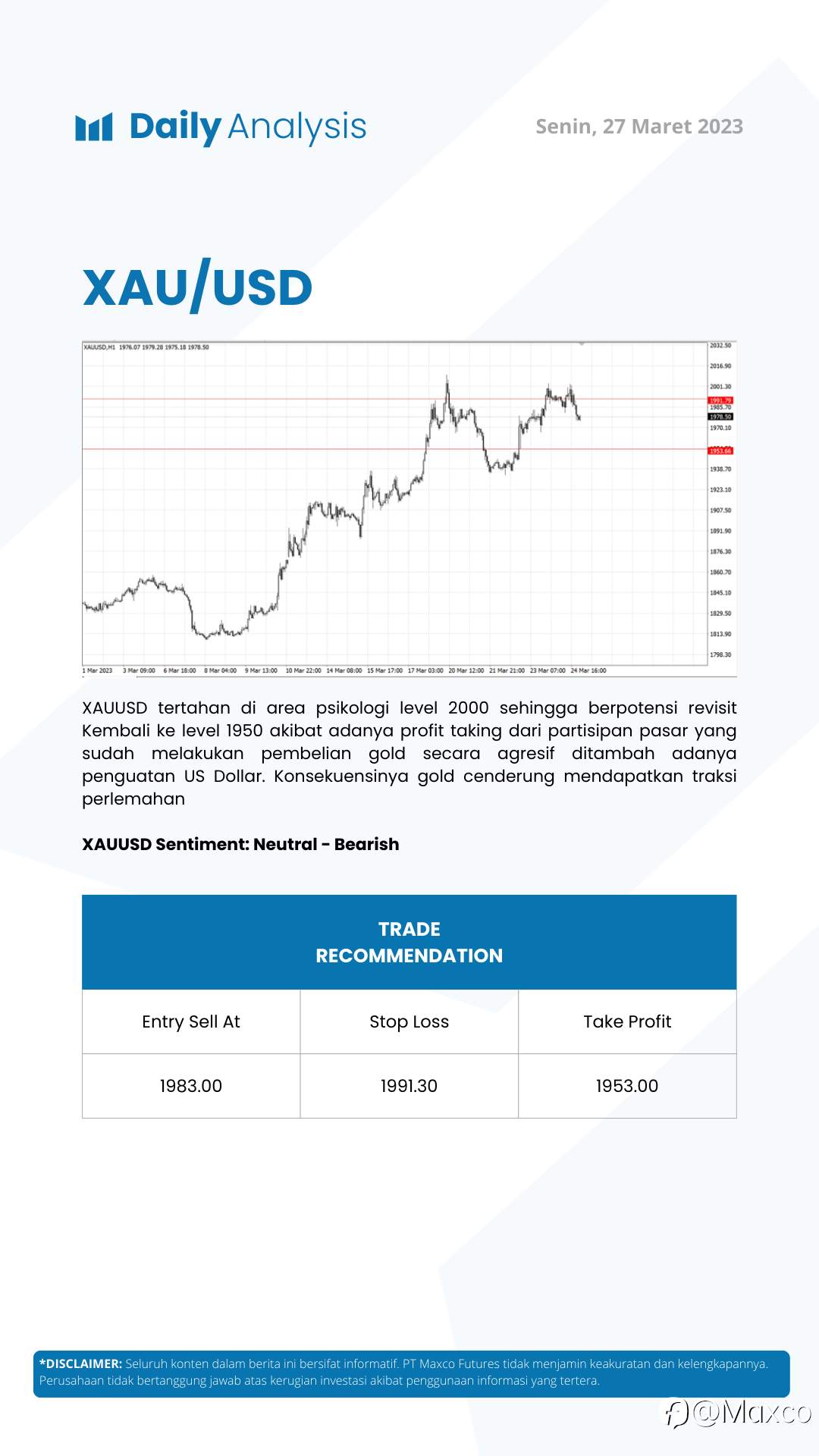 Daily Analysis 27/3