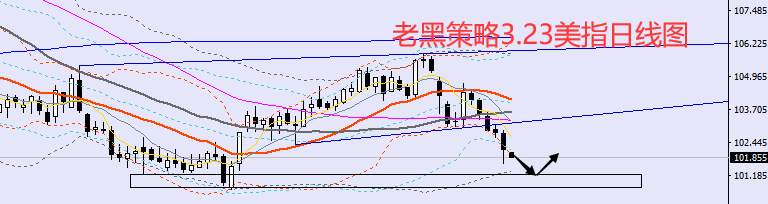 老黑策略：​3.23外汇、黄金、原油分析策略