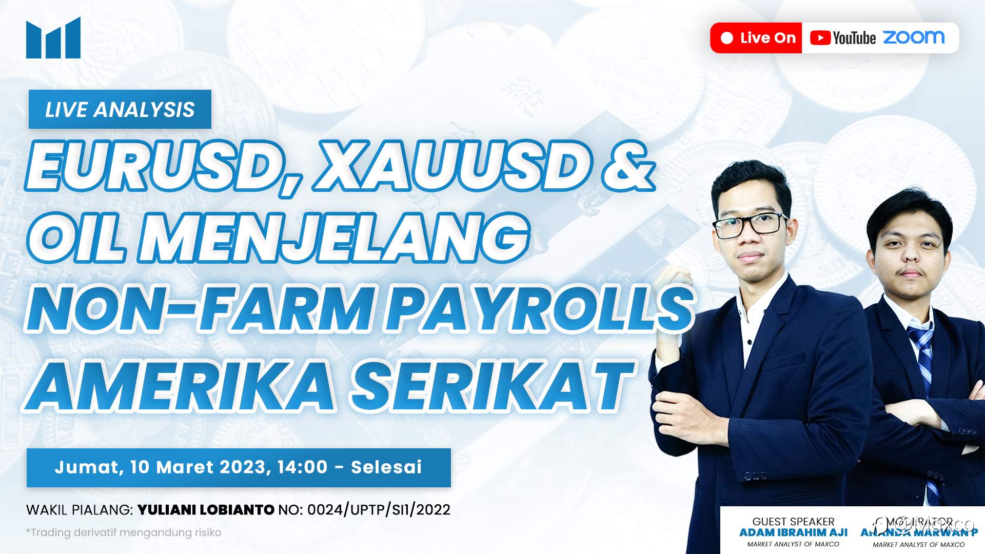 Live Analysis: EURUSD, XAUUSD & Oil Menjelang US Non-Farm Payrolls