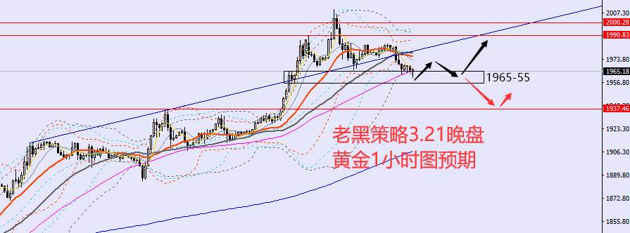 老黑策略：3.21晚盘外汇、黄金、原油分析策略