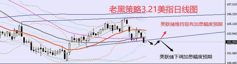 老黑策略：​3.21外汇、黄金、原油分析策略