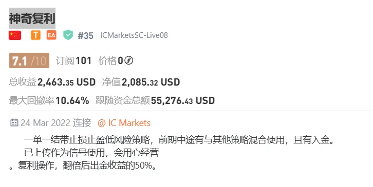 信号鉴赏之——神奇复利（首次推荐）