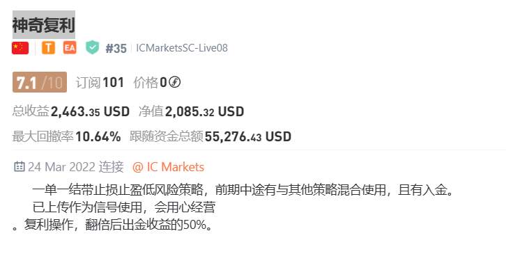 信号鉴赏之——神奇复利（首次推荐）