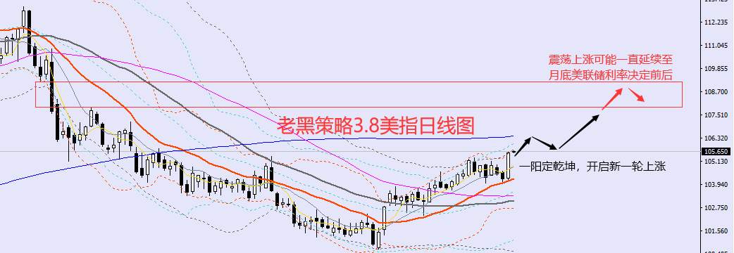 老黑策略：3.8外汇、黄金、原油分析策略