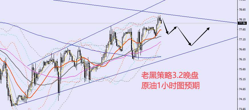 老黑策略：3.2晚盘外汇、黄金、原油分析策略